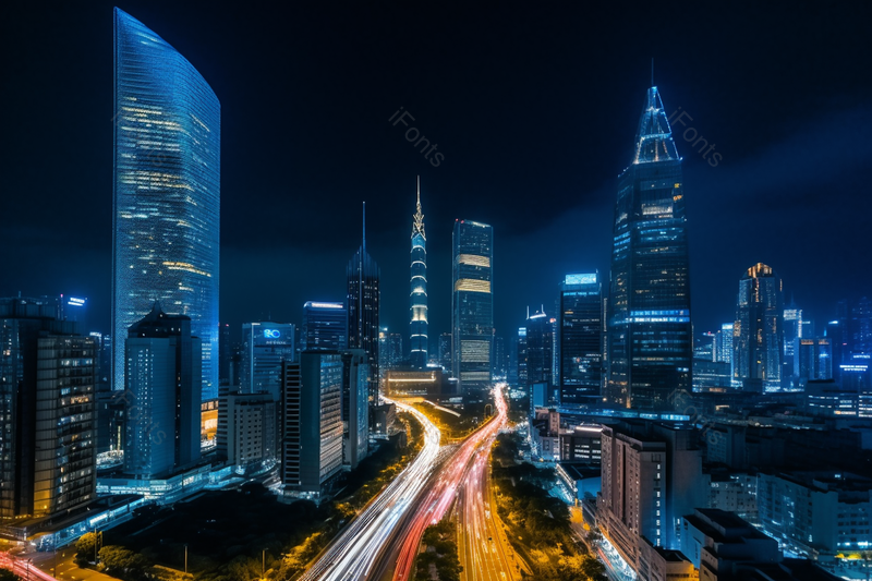 都市大城市繁华璀璨夜晚夜景,高清,摄影图,摄影图片,图片大全,摄影图免费下载